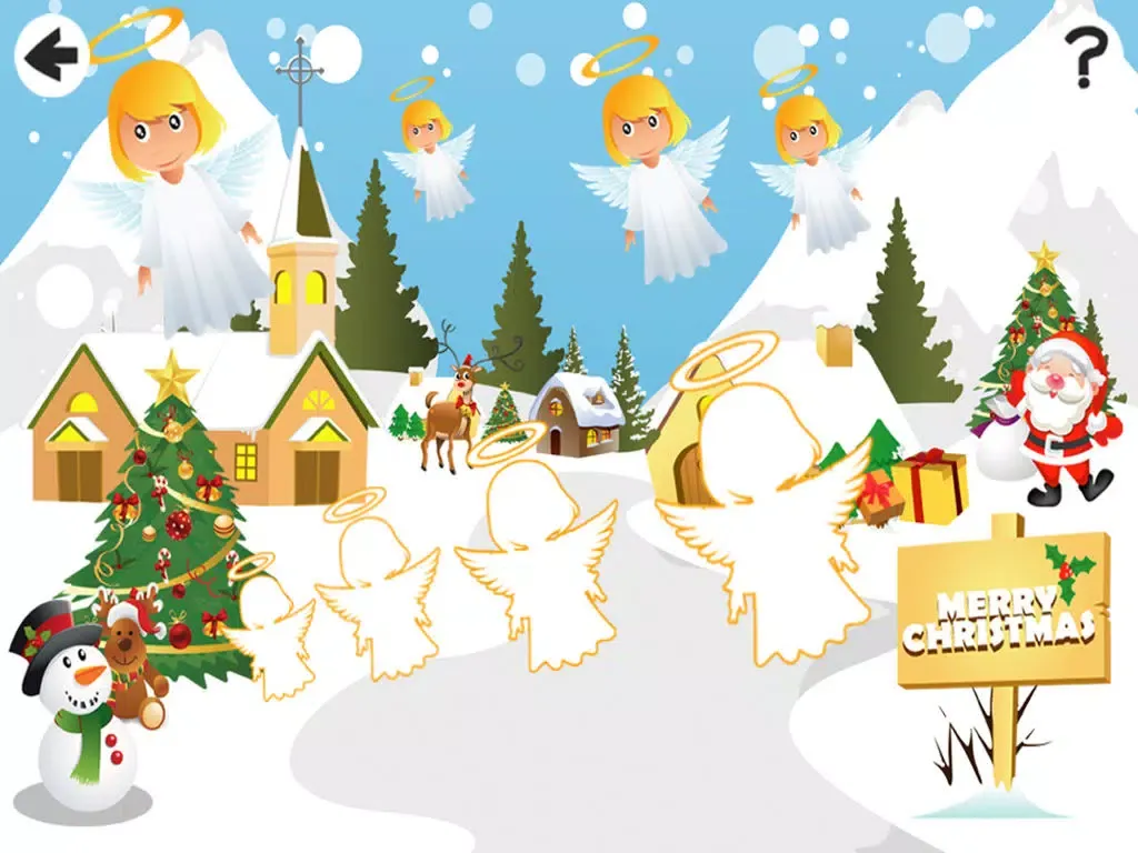 Captures d'écran de Baby & Kids Learn To Sort the Christmas Animals By Size: Educational Game-s iPad 