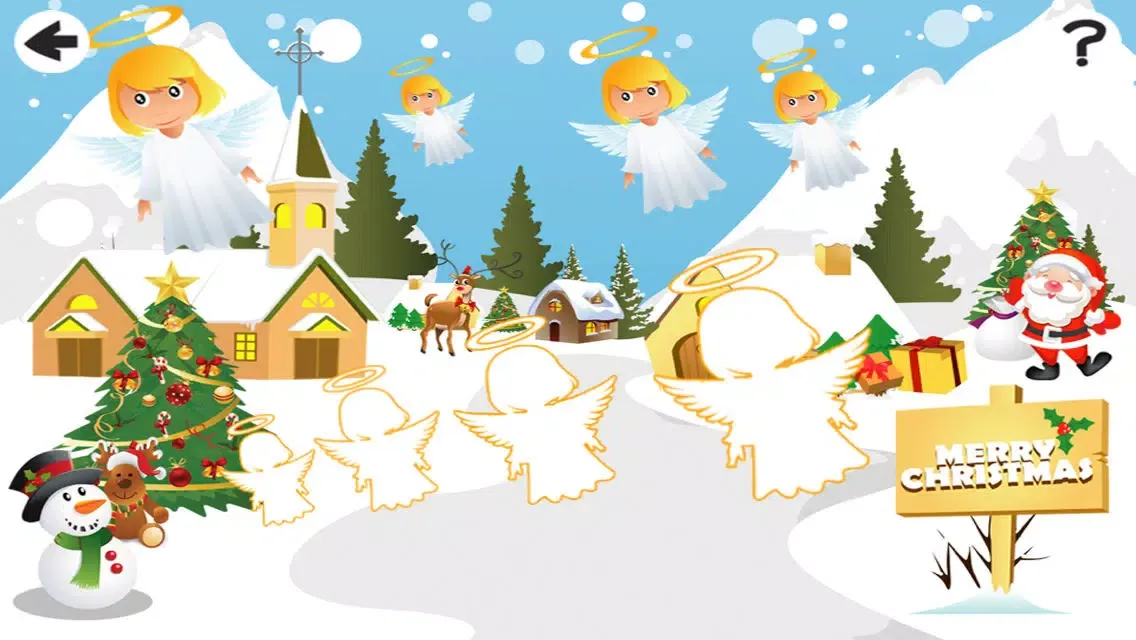 Captures d'écran de Baby & Kids Learn To Sort the Christmas Animals By Size: Educational Game-s
