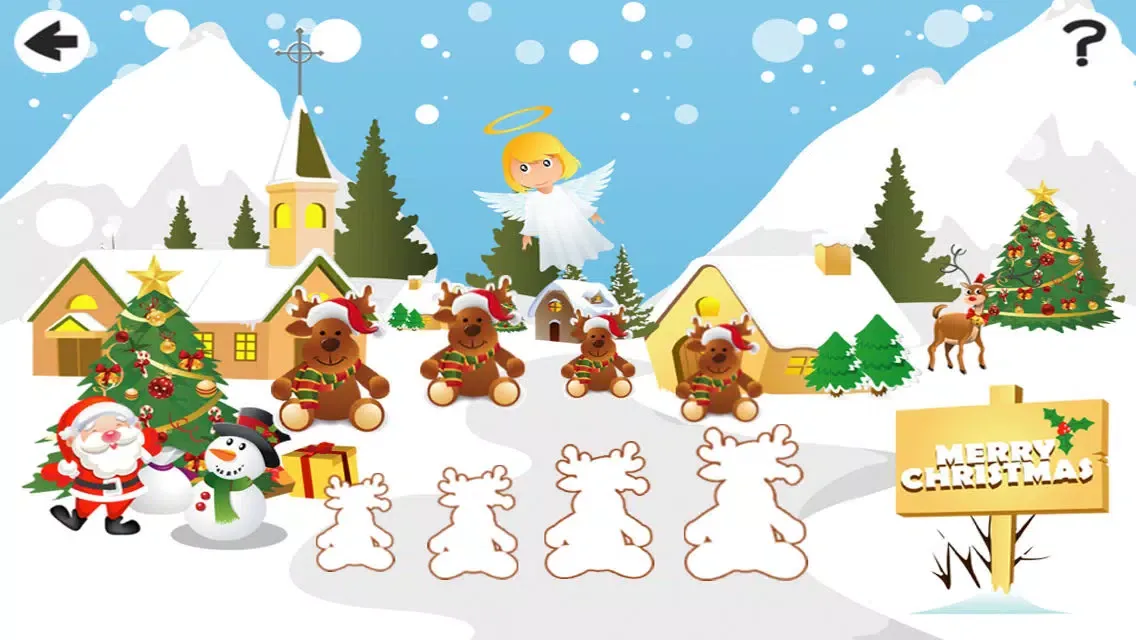 Captures d'écran de Baby & Kids Learn To Sort the Christmas Animals By Size: Educational Game-s