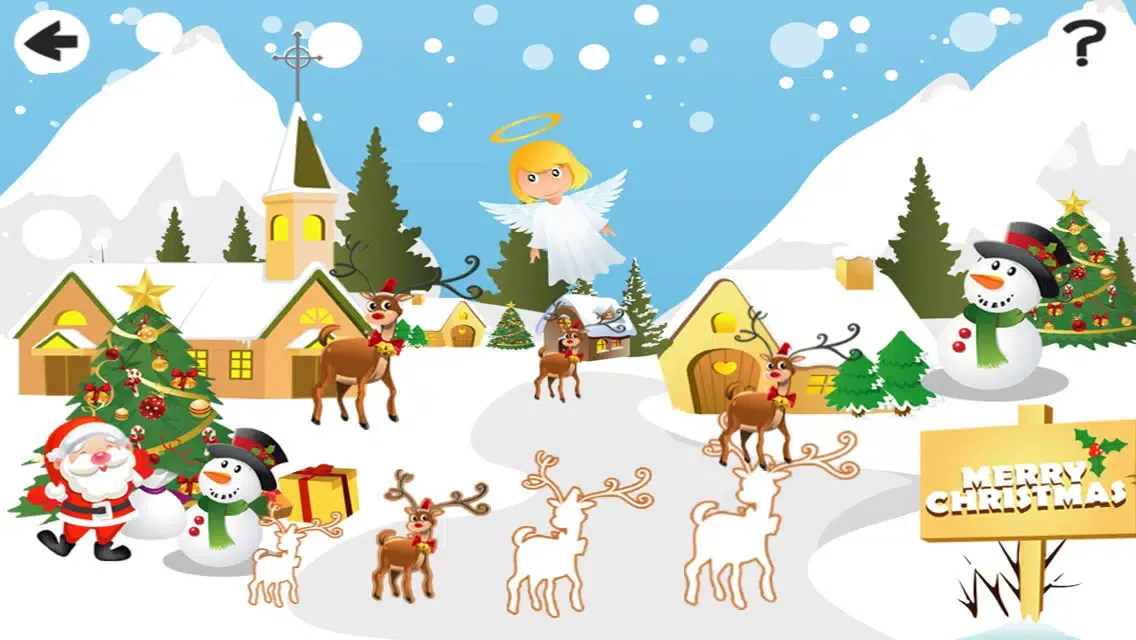Captures d'écran de Baby & Kids Learn To Sort the Christmas Animals By Size: Educational Game-s