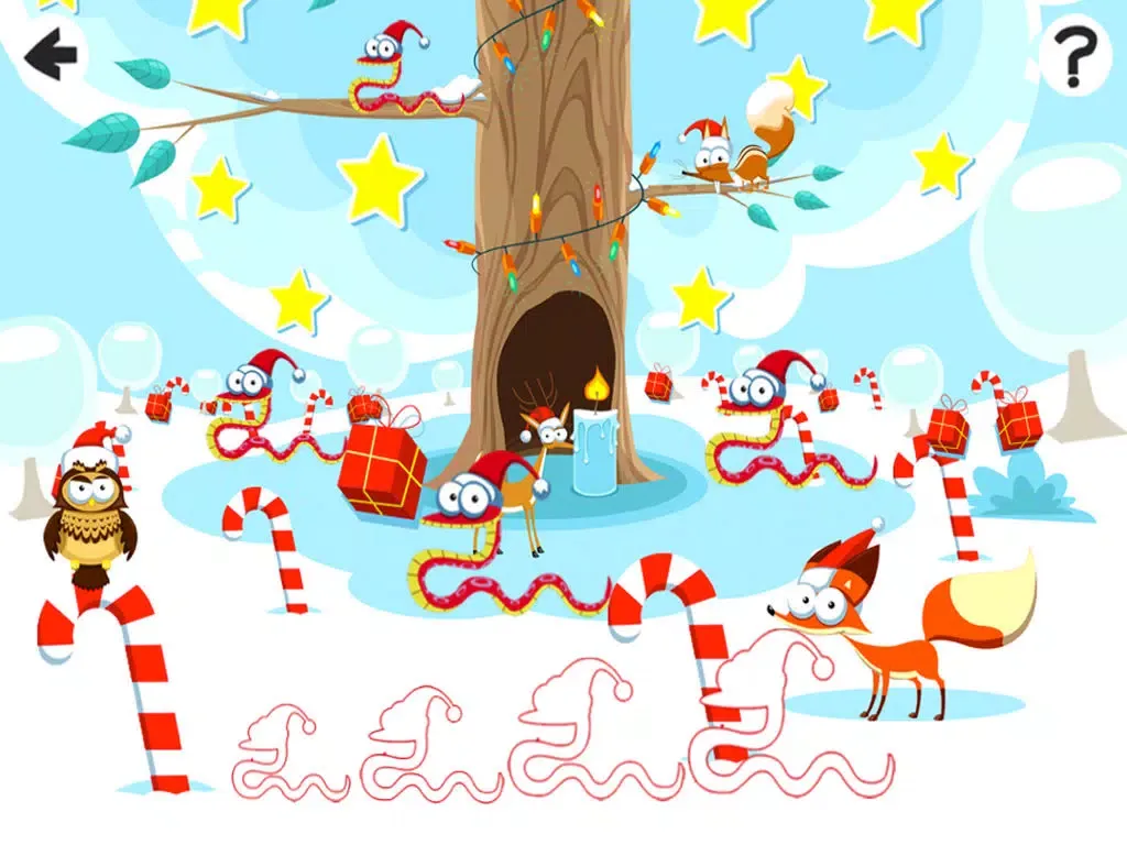 Captures d'écran de Adventurous X-mas Logic Game-s For Baby & Kids: Sort-ing By Size With Christmas Santa iPad 