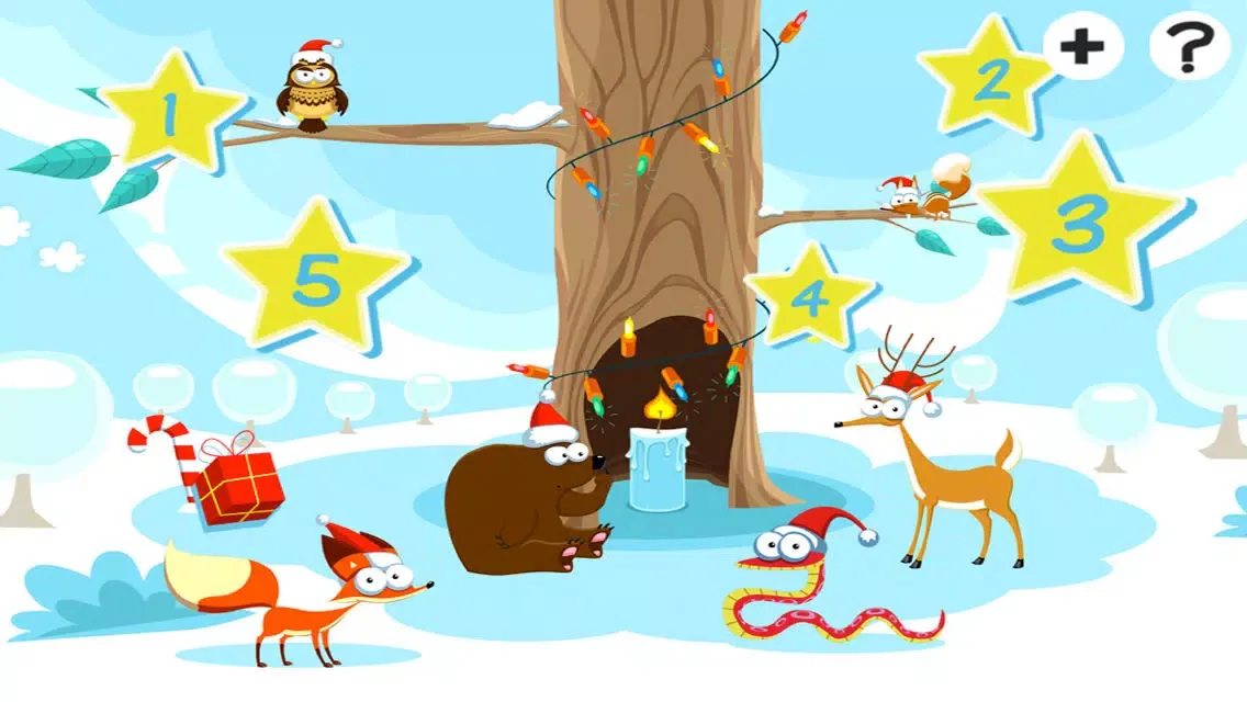 Captures d'écran de Adventurous X-mas Logic Game-s For Baby & Kids: Sort-ing By Size With Christmas Santa