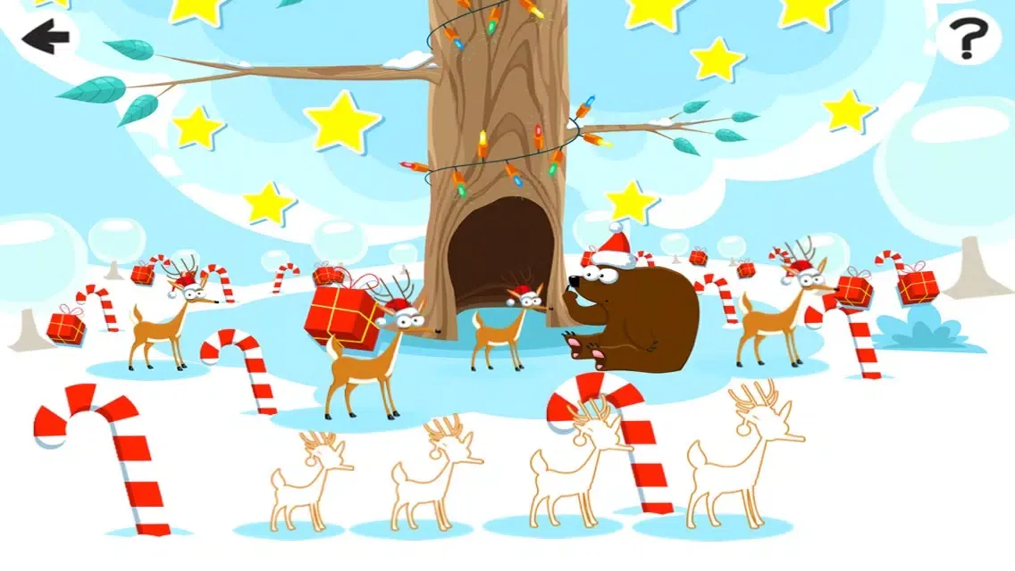 Captures d'écran de Adventurous X-mas Logic Game-s For Baby & Kids: Sort-ing By Size With Christmas Santa