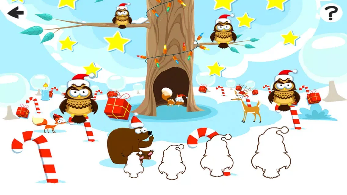 Captures d'écran de Adventurous X-mas Logic Game-s For Baby & Kids: Sort-ing By Size With Christmas Santa
