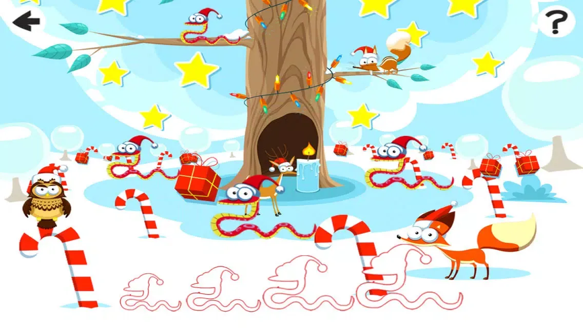 Captures d'écran de Adventurous X-mas Logic Game-s For Baby & Kids: Sort-ing By Size With Christmas Santa
