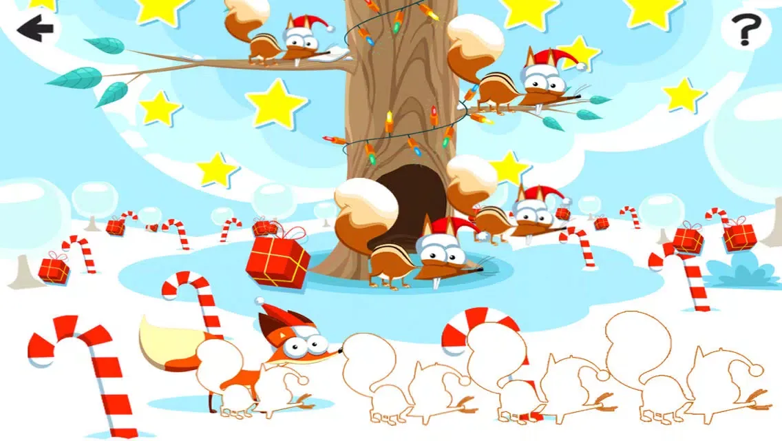 Captures d'écran de Adventurous X-mas Logic Game-s For Baby & Kids: Sort-ing By Size With Christmas Santa