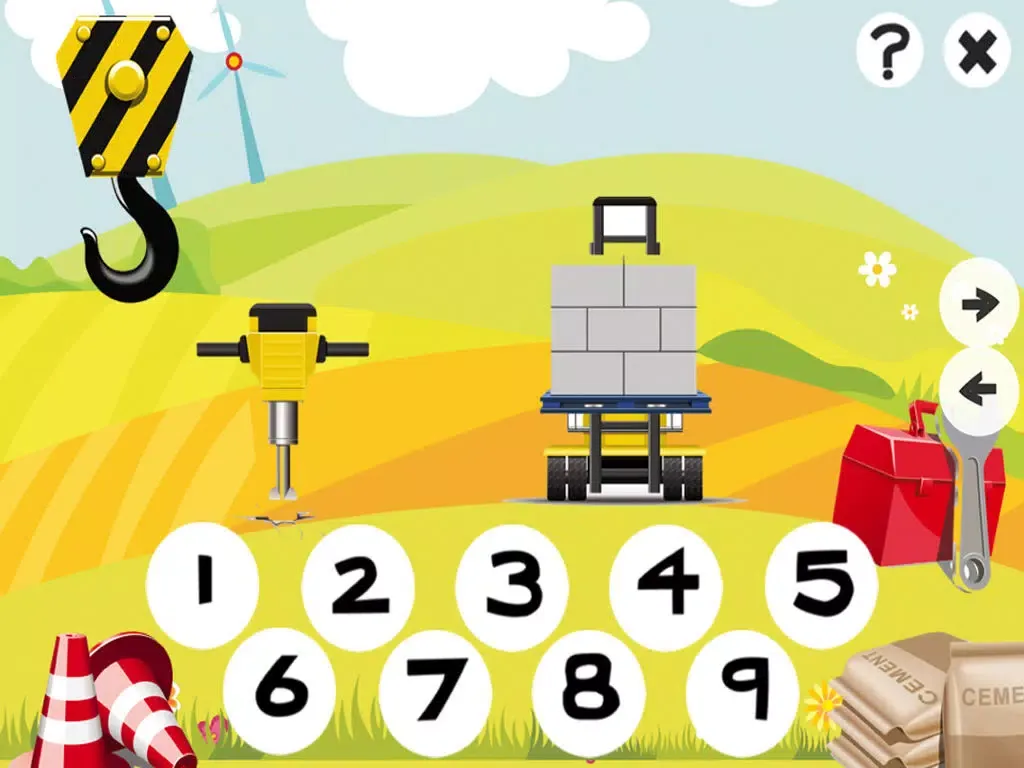 Ảnh chụp màn hình của ABC & 123 Construction Worker Kids Game with Many Challenges! Free Learn-ing, Fun Play-ing Challenge iPad 
