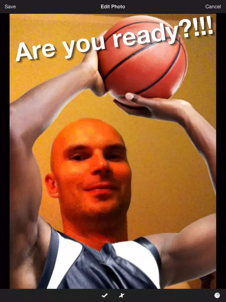Capturas de tela do Basketball Photo Booth iPad 