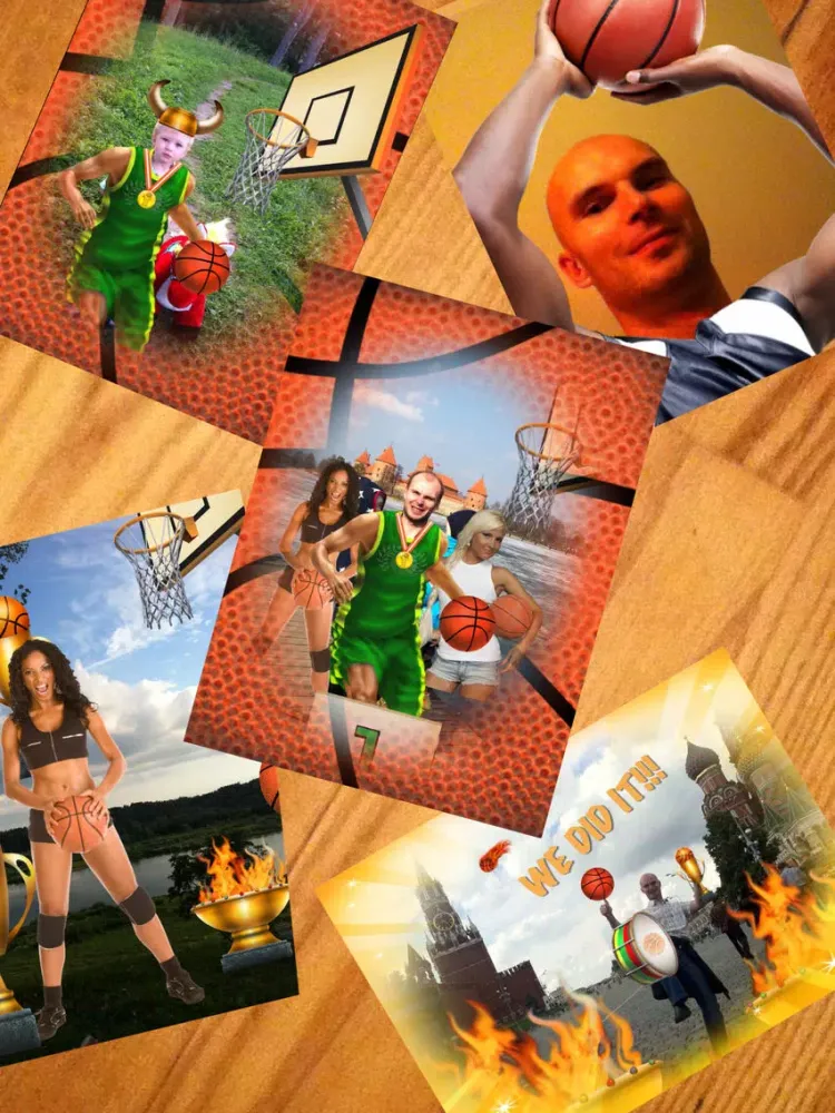 Capturas de tela do Basketball Photo Booth iPad 