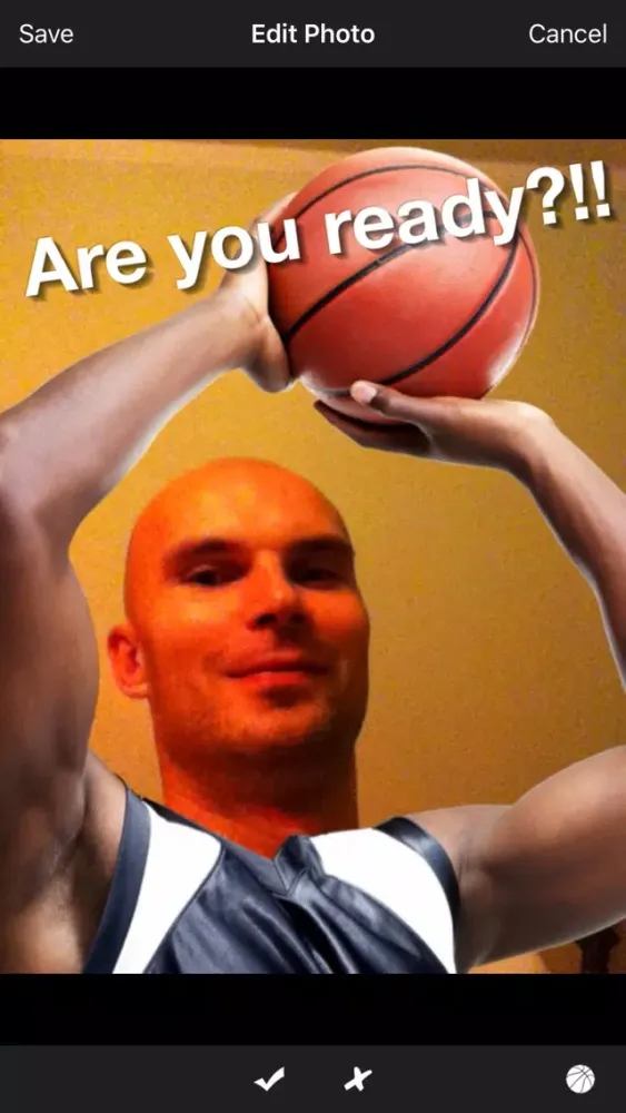 Capturas de tela do Basketball Photo Booth