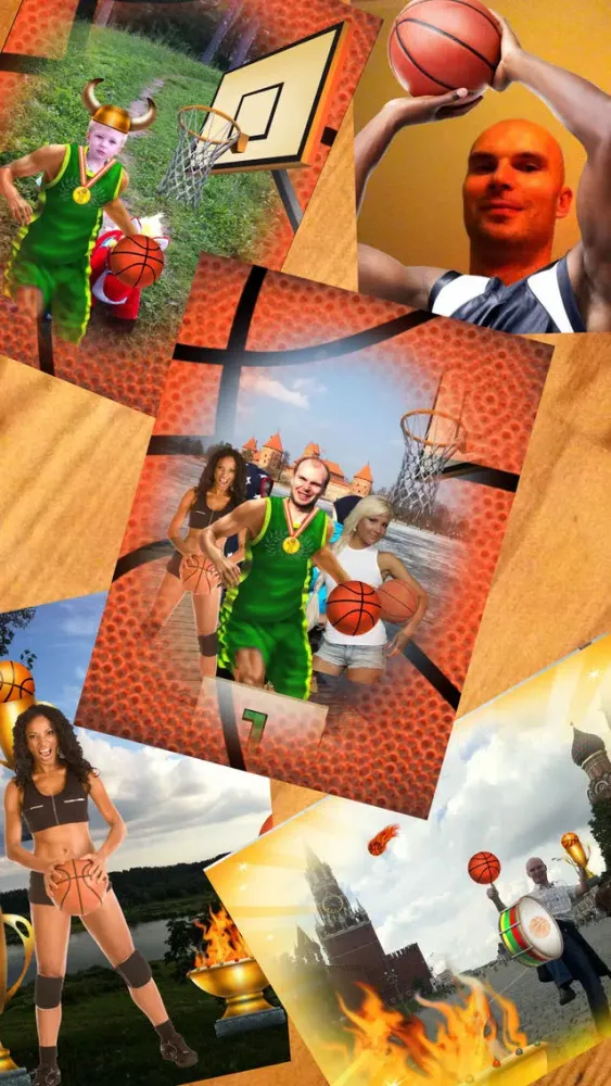 Capturas de tela do Basketball Photo Booth