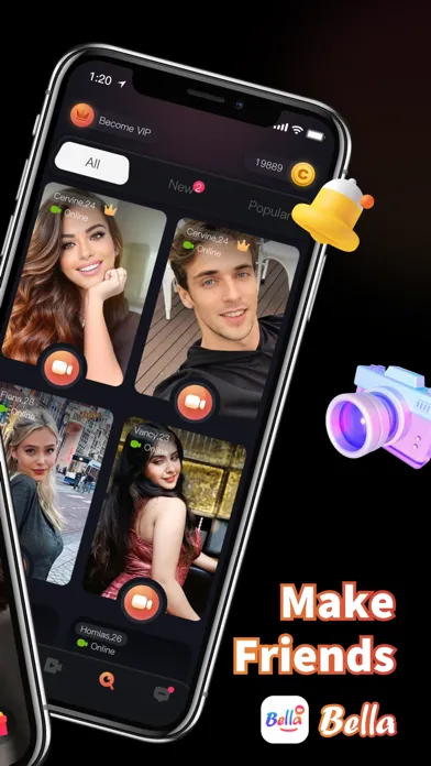 Ảnh chụp màn hình của Bella-Live Video Chat