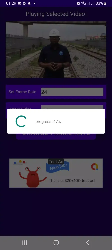 Video Frame Rate Changer (FPS) スクリーンショット