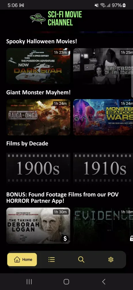 Scifi Movie Channel應用截圖