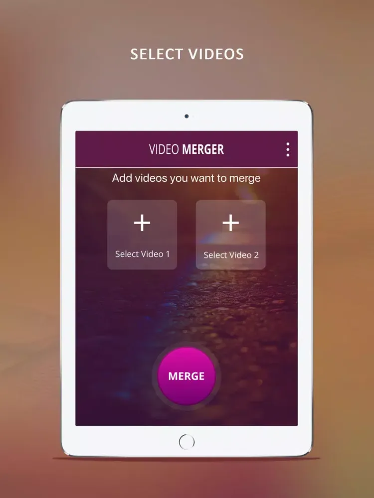Tangkapan layar Video Merger - Side By Side iPad 