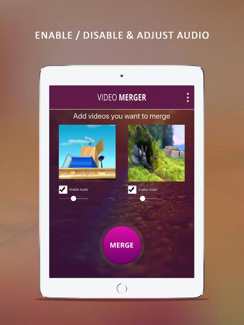 Video Merger - Side By Side iPad 應用截圖