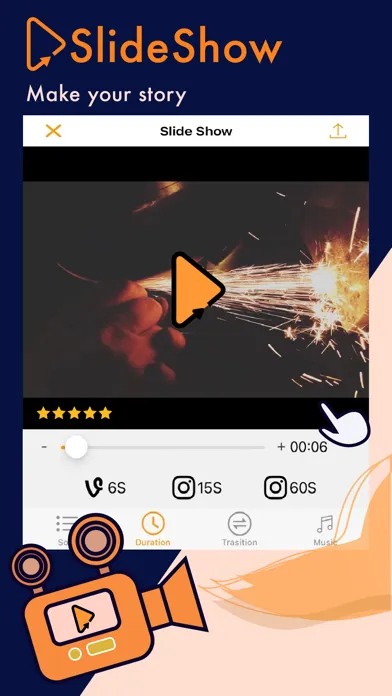 Tangkapan skrin Slideshow Maker -