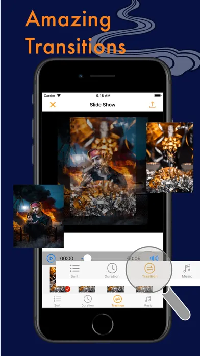 Tangkapan skrin Slideshow Maker -