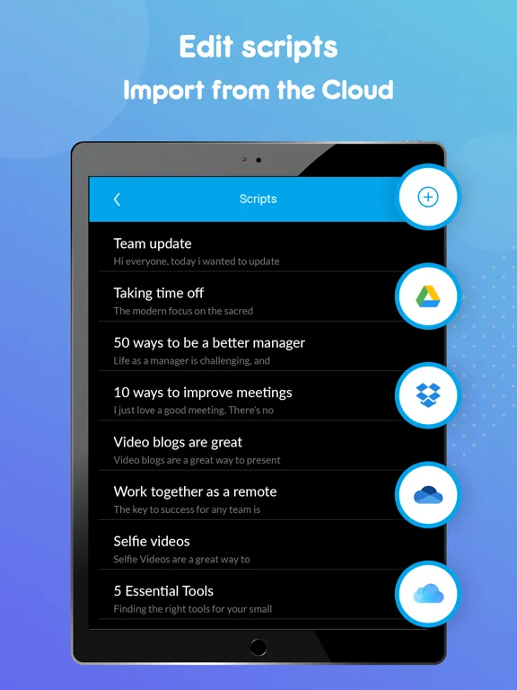 Скриншоты Teleprompter for Business iPad 