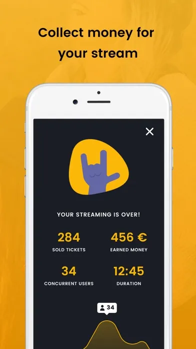 Tangkapan layar itsLIVE stream & collect money