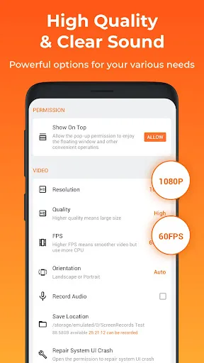 Capturas de tela do Screen Recorder - XRecorder