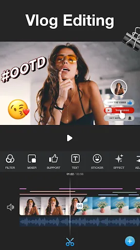 Vlog video editor maker: VlogU سکرین شاٹس