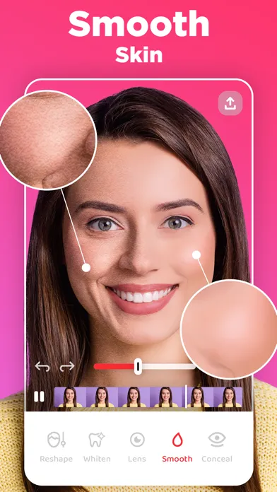 Скриншоты Video Face Editor: Selfie Tune