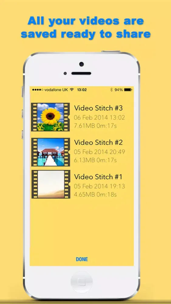 ภาพหน้าจอของ Video Stitch - Join and merge your videos together