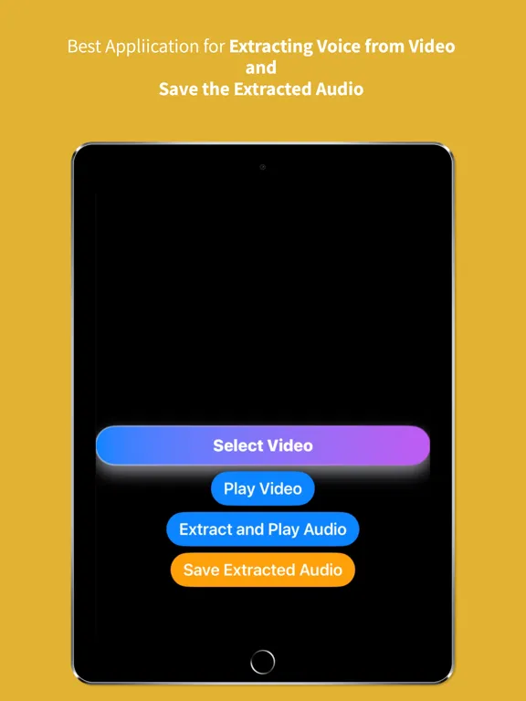 Tangkapan layar VideoVoice to text INGOAMPT iPad 