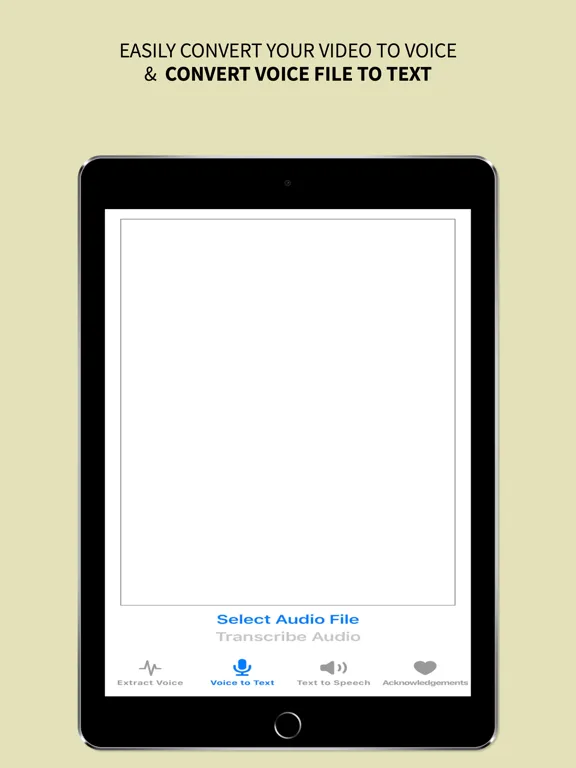 Tangkapan layar VideoVoice to text INGOAMPT iPad 