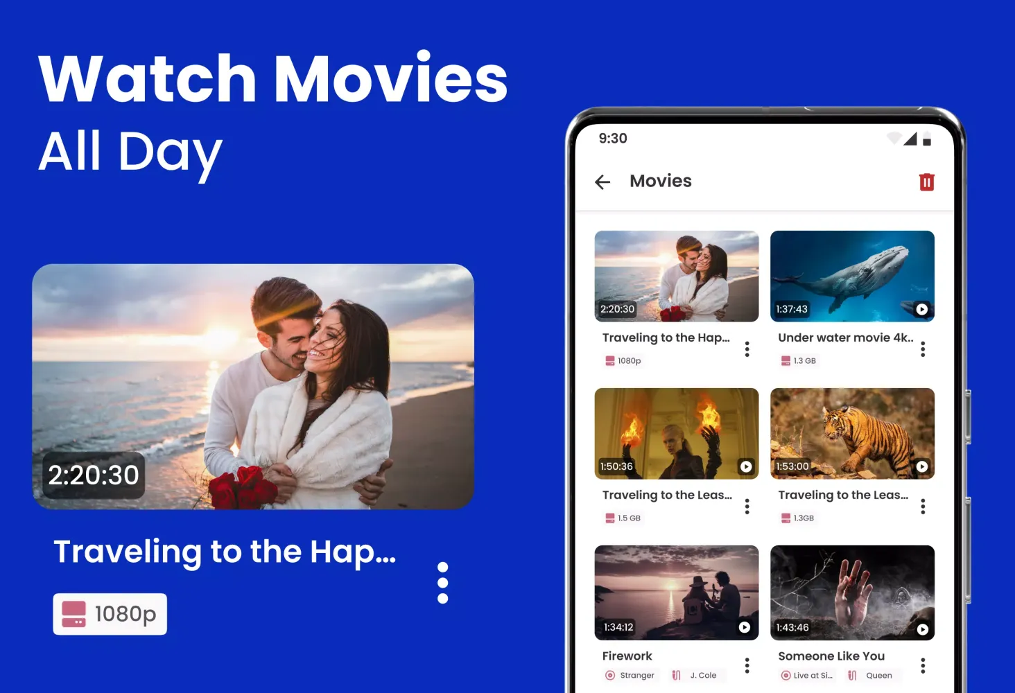 Ảnh chụp màn hình của Video Player: VIDFO