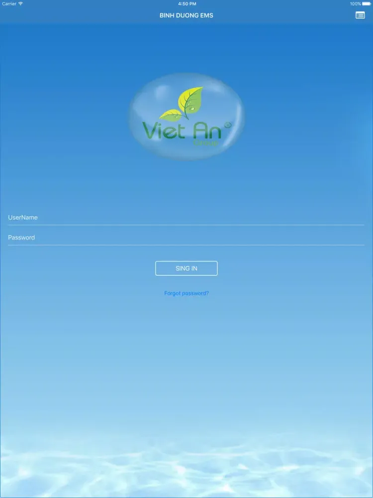 Capturas de tela do Viet An EMS iPad 