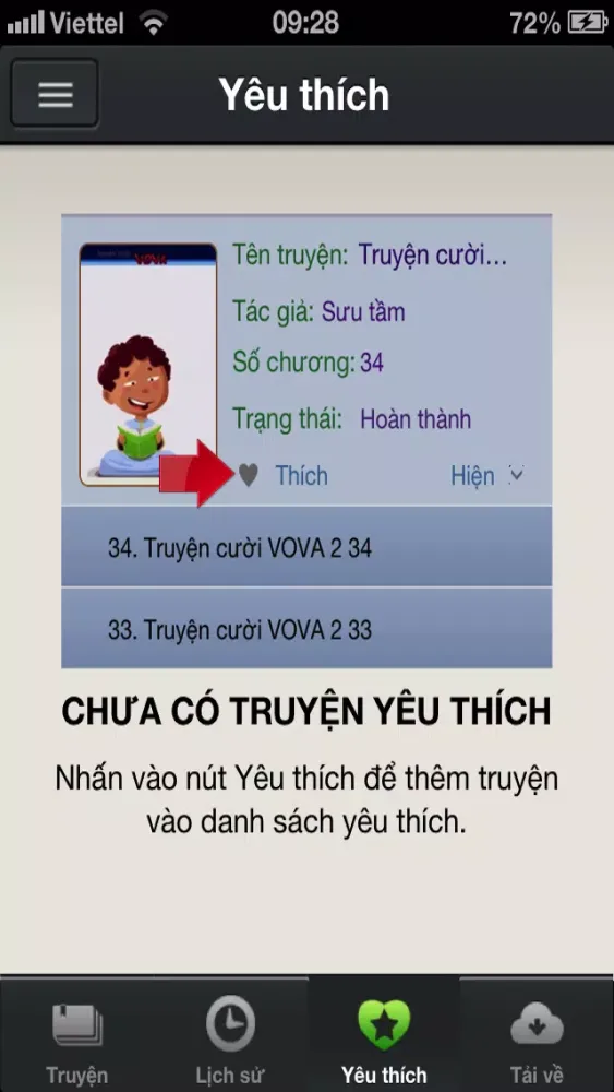 Capturas de tela do Truyen Cuoi: Doc truyen sach chu, tieu thuyet, kiem hiep, tinh cam audio noi