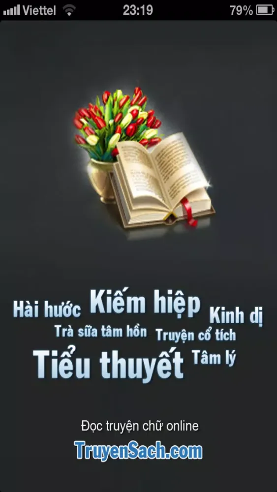 Capturas de tela do Truyen Cuoi: Doc truyen sach chu, tieu thuyet, kiem hiep, tinh cam audio noi