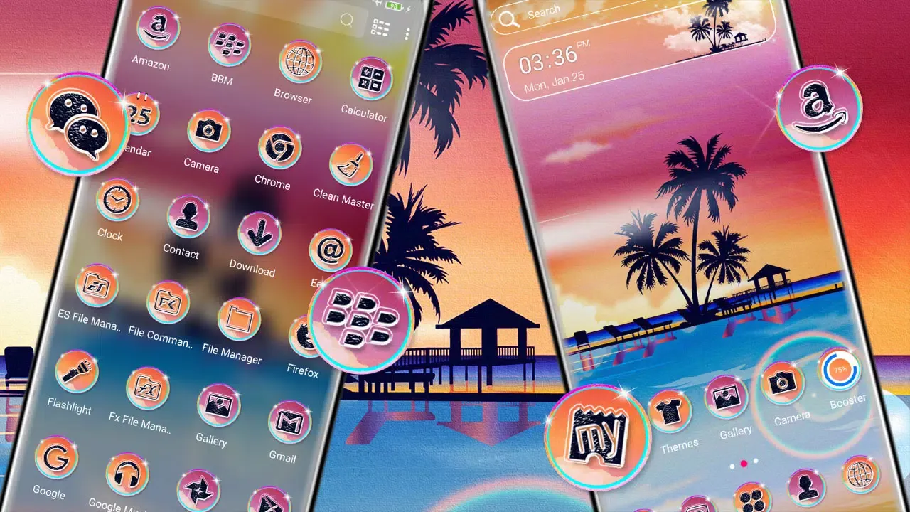 Tangkapan layar Cool Beach Theme