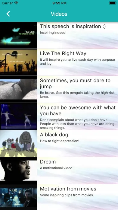 Capturas de tela do Inspirations - Get motivated!