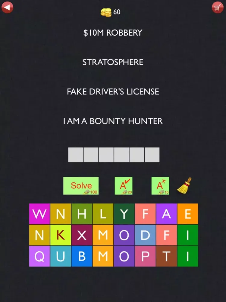 Captures d'écran de 4 Clues - 1 Movie - Guess the Movie Word Quiz iPad 