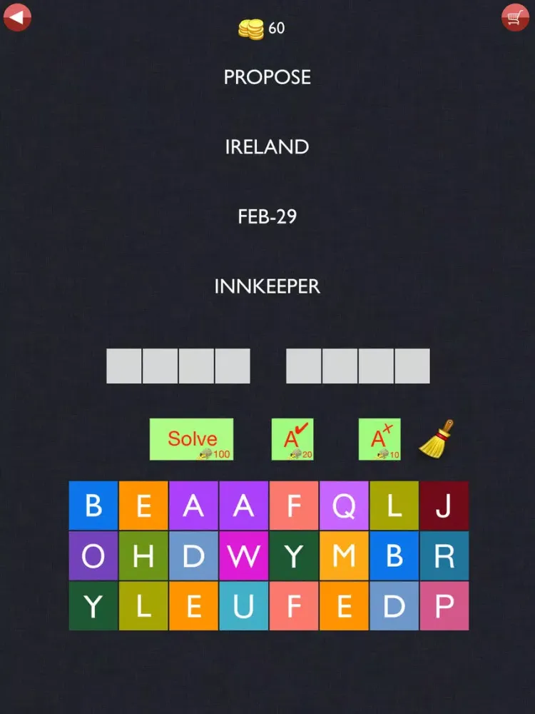 Captures d'écran de 4 Clues - 1 Movie - Guess the Movie Word Quiz iPad 