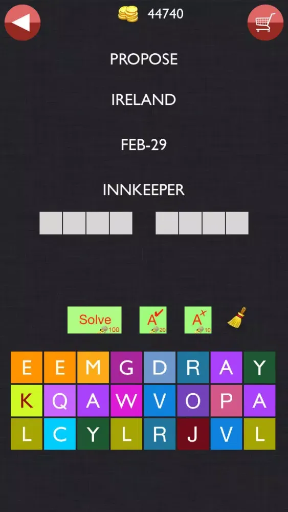 Captures d'écran de 4 Clues - 1 Movie - Guess the Movie Word Quiz