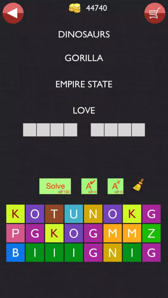 Captures d'écran de 4 Clues - 1 Movie - Guess the Movie Word Quiz
