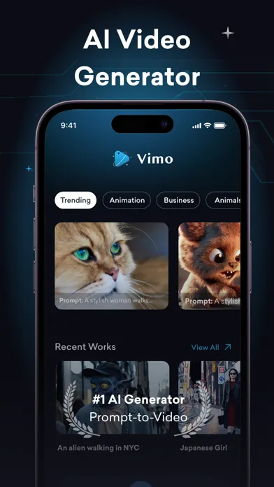 Vimo: AI Video Generator স্ক্রিনশট