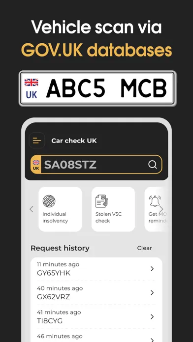 ภาพหน้าจอของ Total Car History Check - UK