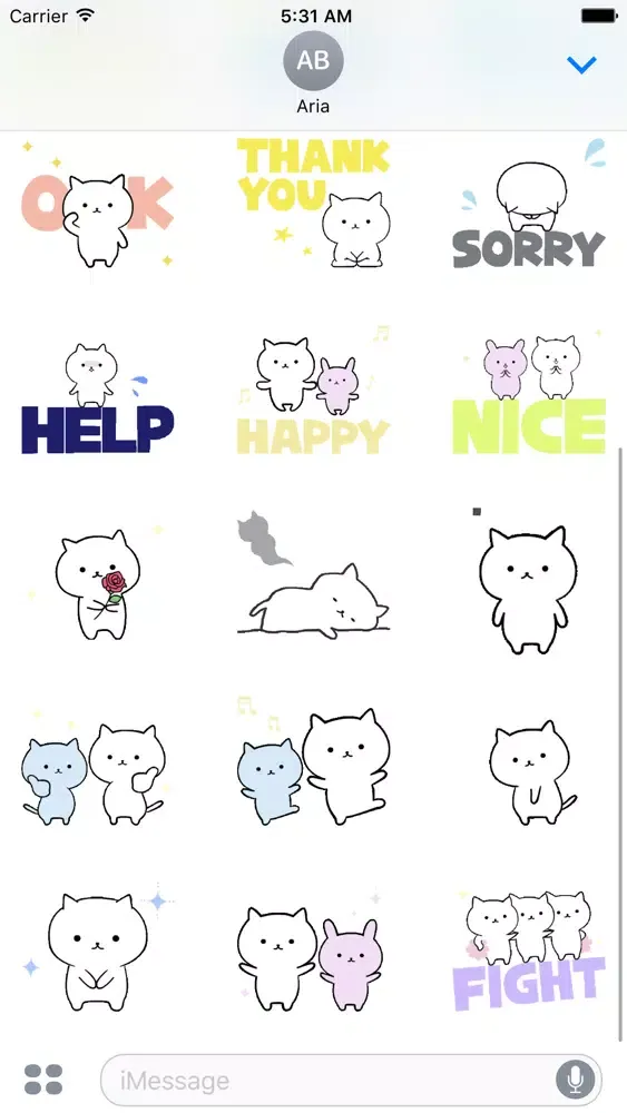 Animated Chat With Cute Cat 스크린샷
