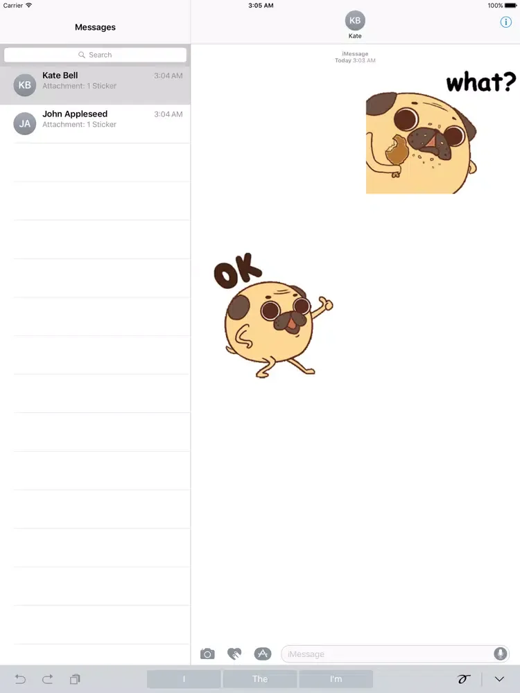 Tangkapan layar Animated Funny Chubby Pug Dog iPad 
