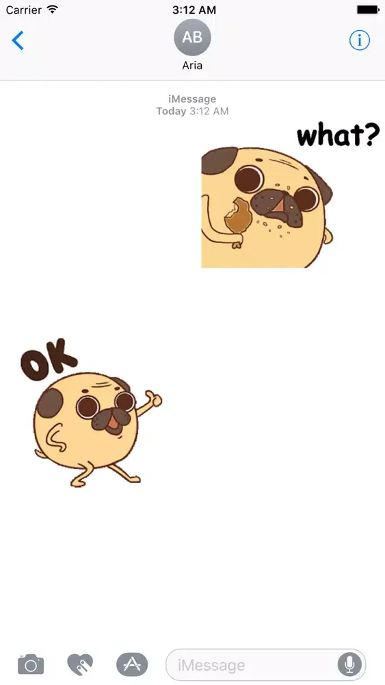 Tangkapan layar Animated Funny Chubby Pug Dog