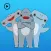 Animated Shark Man Bro Sticker