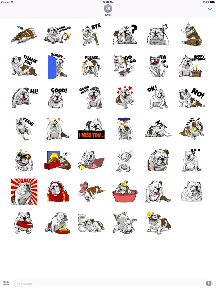 British Bulldog Icon Sticker iPad  سکرین شاٹس