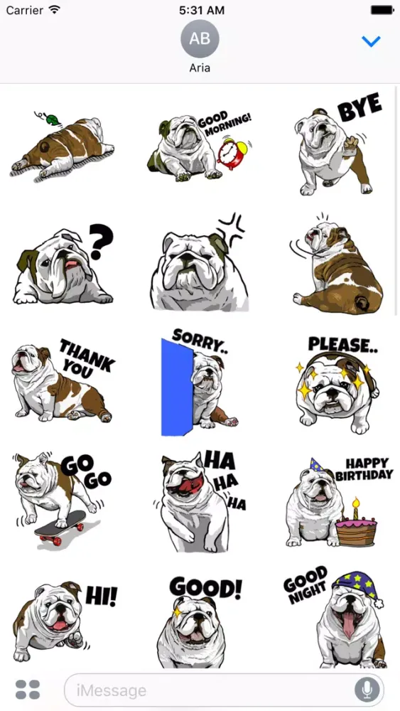 British Bulldog Icon Sticker سکرین شاٹس