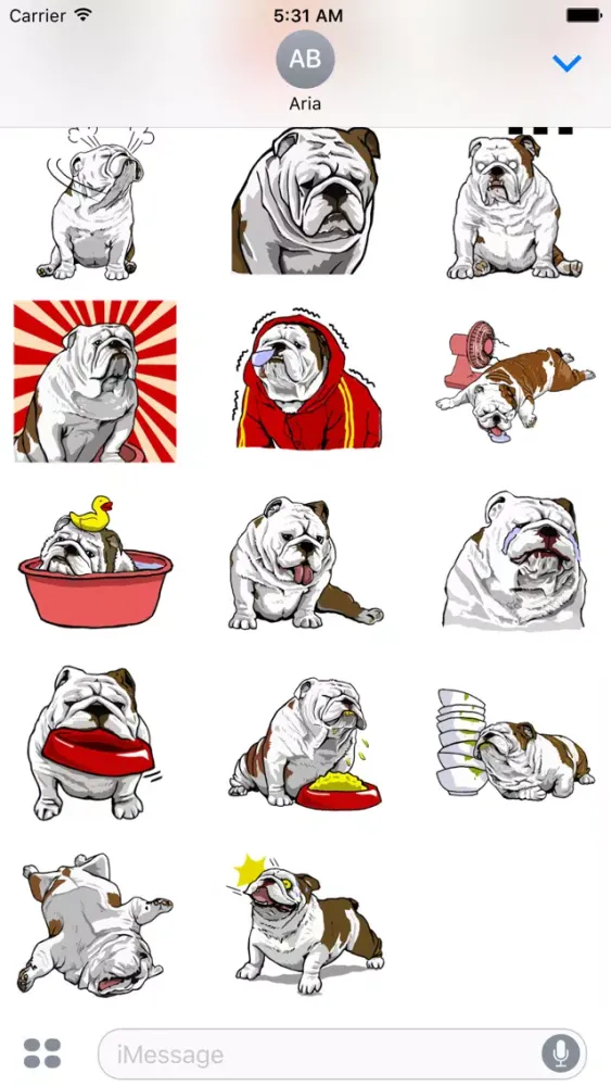 British Bulldog Icon Sticker سکرین شاٹس