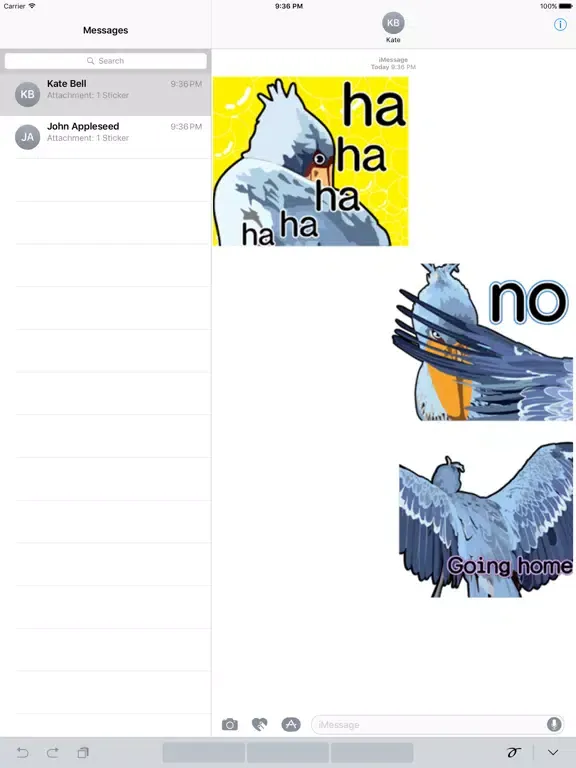 Capturas de pantalla de Cute Shoebill Stork Sticker iPad 